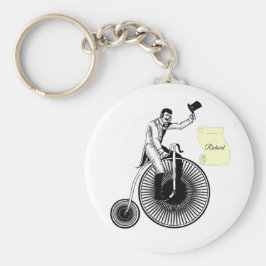 Chaveiro Modelo T Penny Farthing Classic Black and White