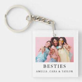 Chaveiro Modern Friend Collage Photos Simple