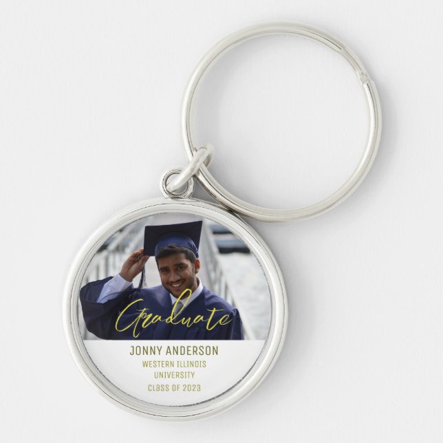 Chaveiro Modern Minimalist Photo and Script (Frente)