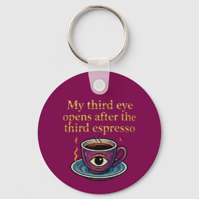 Chaveiro Modern Mystic Coffee Art My third eye collection (Frente)