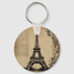 Chaveiro Modern Paris Eiffel Tower France Vintage