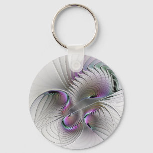 Chaveiro Moderna Figura de Fantasia Tímida Abstrata Arte Fr