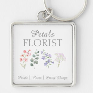 Chaveiro Moderna Marca de Negócios de Florista de Boutique
