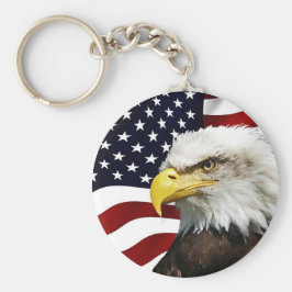 Chaveiro Moderno 4 de julho, EUA Flag American Eagle Patrio