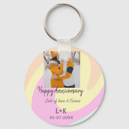 Chaveiro Moderno Boho feliz aniversário adicione nome data