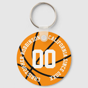 Chaveiro Moderno de Basquete Personalizado
