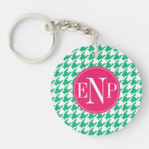 Moderno Emerald Green Houndstooth Personalizado