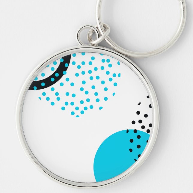 Chaveiro Moderno, simples, moderno, gráfico circular urbano (Frente)