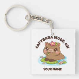 Chaveiro Modo Capivara Kawaii Fofo Personalizado