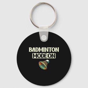 Chaveiro Modo de Badminton Ativado Colorido Diversão Volant
