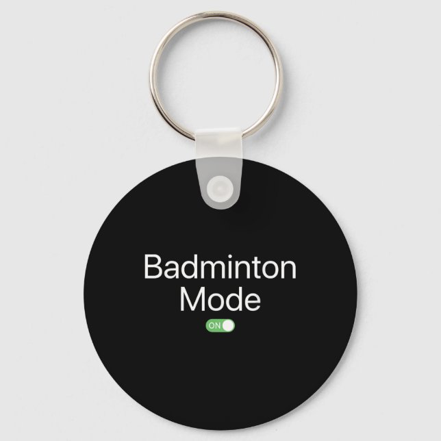 Chaveiro Modo de Badminton Ativado no Design de Smartphone  (Frente)