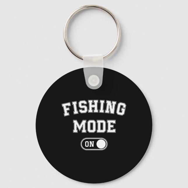 Chaveiro Modo de Pesca Ligado Presente Divertido para Pai P (Frente)