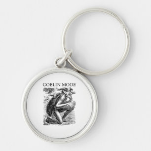 Chaveiro Modo Duende Goblincore Estética Vintage Engraçado