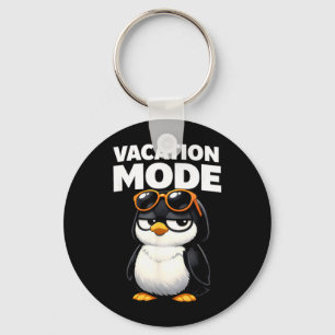 Chaveiro Modo Férias Pinguim Fofo Engraçado Animal Adorável