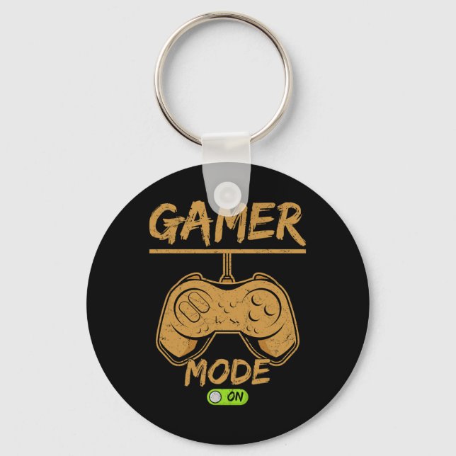 Chaveiro Modo Gamer Ativado – Perfeito Para Jogadores Hardc (Frente)