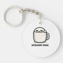 Chaveiro Modo Introvertido Ativado - Personagem Cansado e F