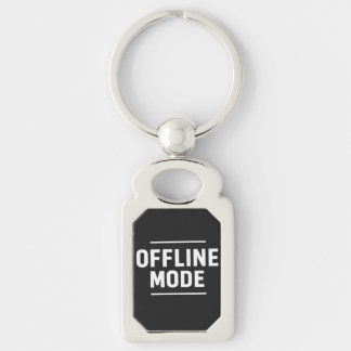 Chaveiro MODO OFFLINE Design de Tipografia Minimalista