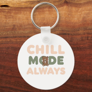 Chaveiro "Modo Relax Sempre" com uma Preguiça Relaxante
