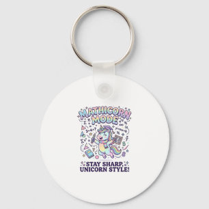 Chaveiro Modo Unicórnio Mathicorn Encantador Fundo Branco D