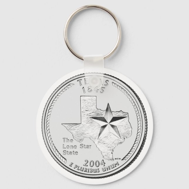 Chaveiro Moeda comemorativa do Texas (Frente)