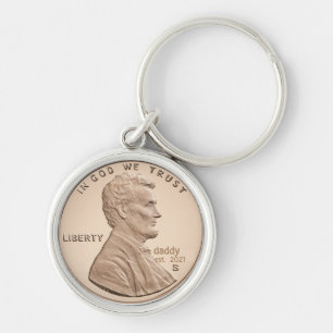 Chaveiro Moeda Personalizada do Lincoln Penny do Presente P