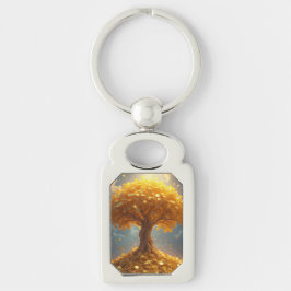 Chaveiro Moedas de ouro de árvores de ouro