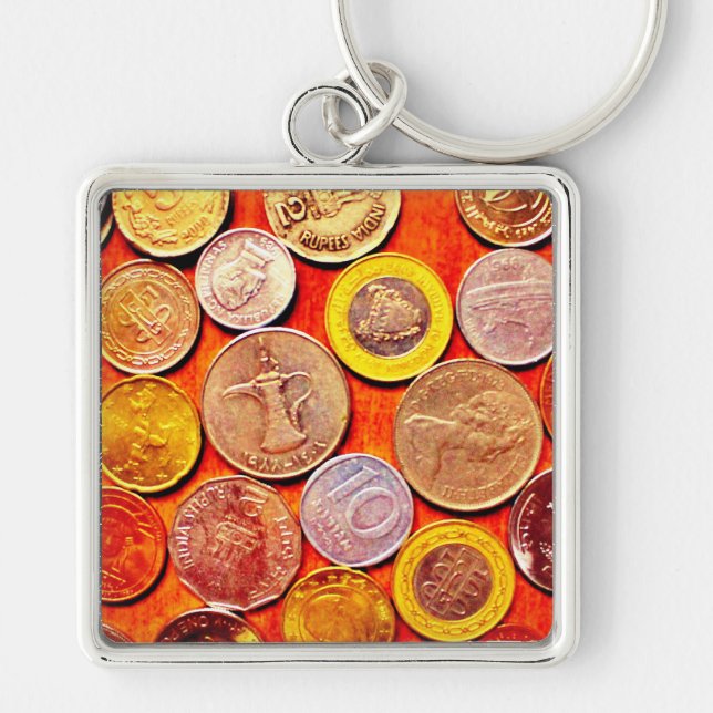 Chaveiro Moedas do Mundo (Frente)