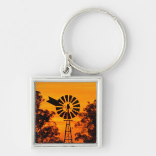 Chaveiro Moinho de vento ao pôr do sol, Austrália