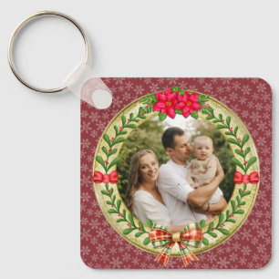 Chaveiro Moldura de Imagem Personalizada e Grinalda de Nata