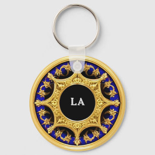 Chaveiro Moldura Dourada com Detalhes Ornamentados