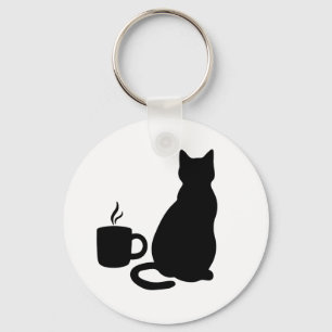 Chaveiro Molho de arte em café com silhuetaK