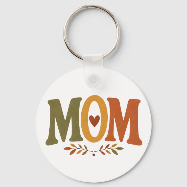 Chaveiro MOM Aconchegante Outono Maternidade (Frente)