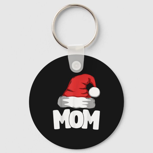 Chaveiro Mom Christmas Santa Matching Family  (Frente)