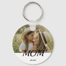 Chaveiro Mom Established Rustic Photo Gift  