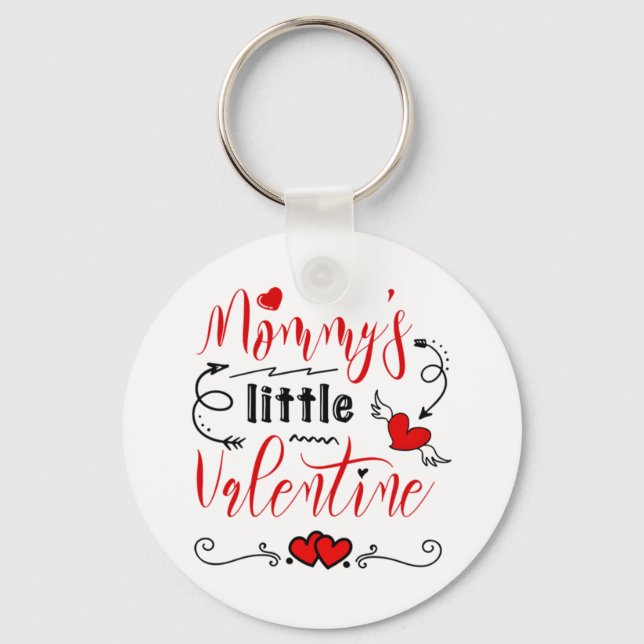 Chaveiro Mommy's little valentine for kids (Frente)