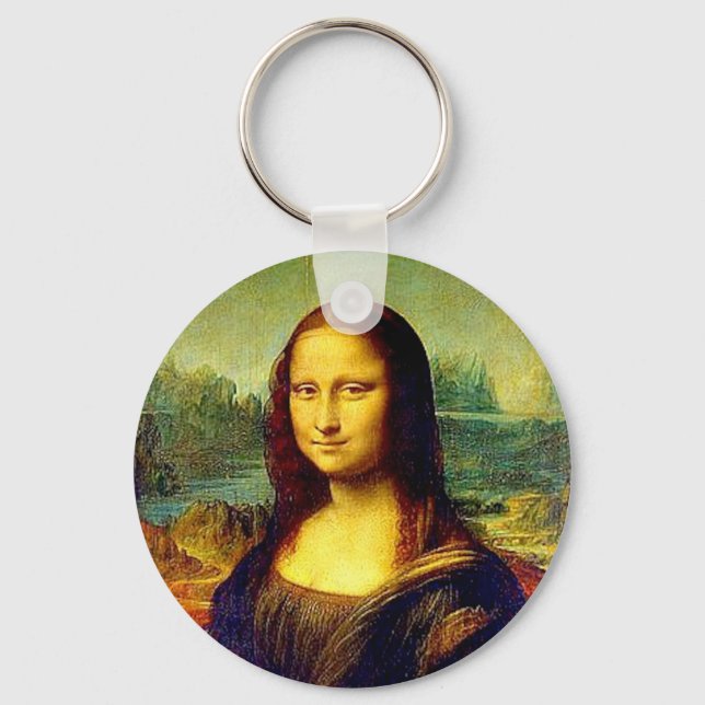 Chaveiro Mona Lisa, Bela Arte de Da Vinci, (Frente)