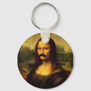 Chaveiro Mona Lisa Com bigode