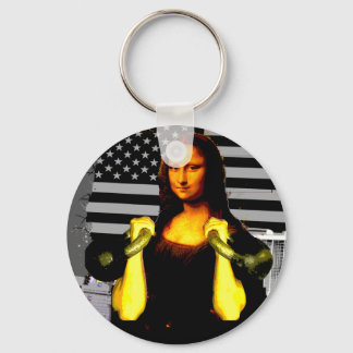 Chaveiro Mona Lisa com KettleBells