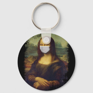 Chaveiro Mona Lisa Com Máscara