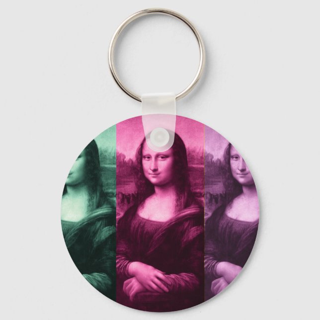 Chaveiro Mona Lisa Green Pink Purple (Frente)