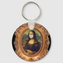 Mona lisa in a surgical mask leonardo da Vinci Key