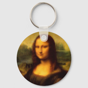 Chaveiro Mona Lisa Pixelada