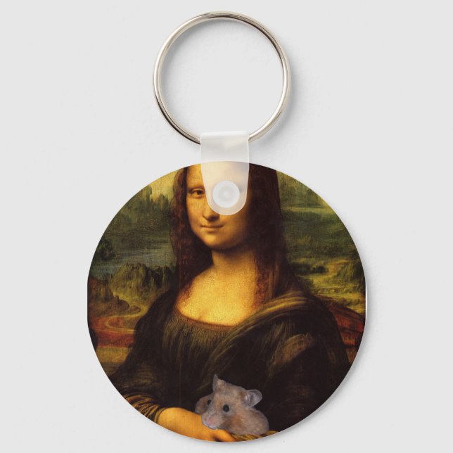 Chaveiro Mona Lisa With Hamster (Frente)