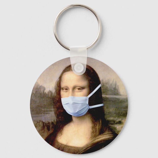 Chaveiro Mona Lisa with Mask Da Vinci Spoofing The Arts (Frente)