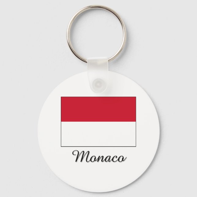 Chaveiro Mônaco Flag Design (Frente)