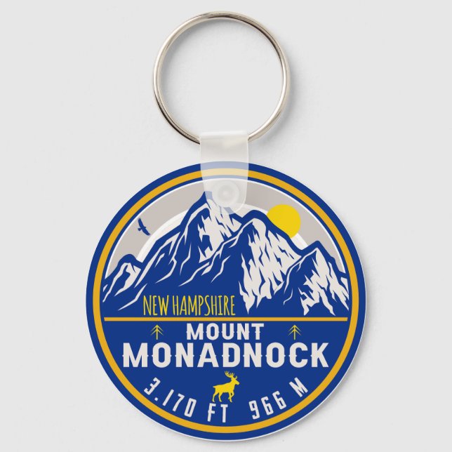 Chaveiro Monadnock New Hampshire Vintage Souvenirs (Frente)