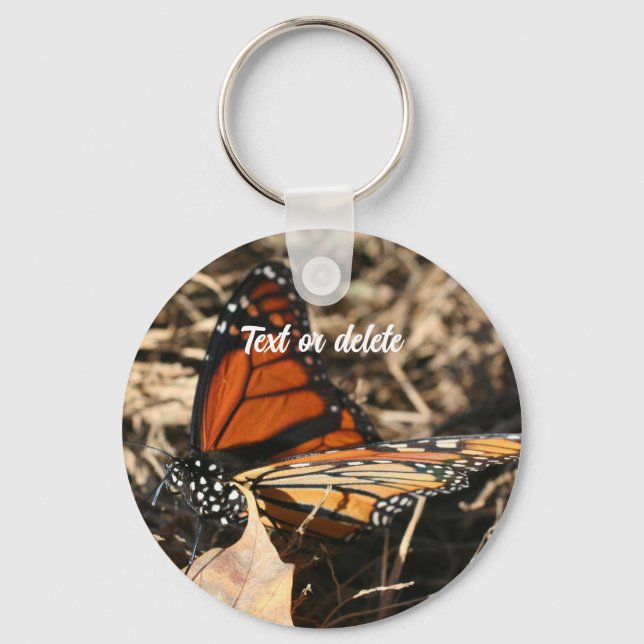 Chaveiro Monarca Borboleta Natureza Personalizada (Frente)