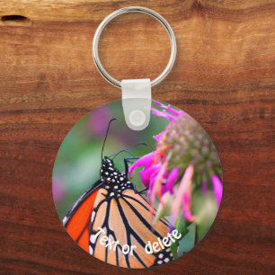 Chaveiro Monarch Butterfly Identifica Natureza Personalizad