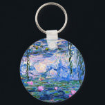 Chaveiro Monet: Lírios d'água 1919, famosa pintura,<br><div class="desc">Claude Monet: Lírios d'água,  1919,  bela pintura de arte</div>