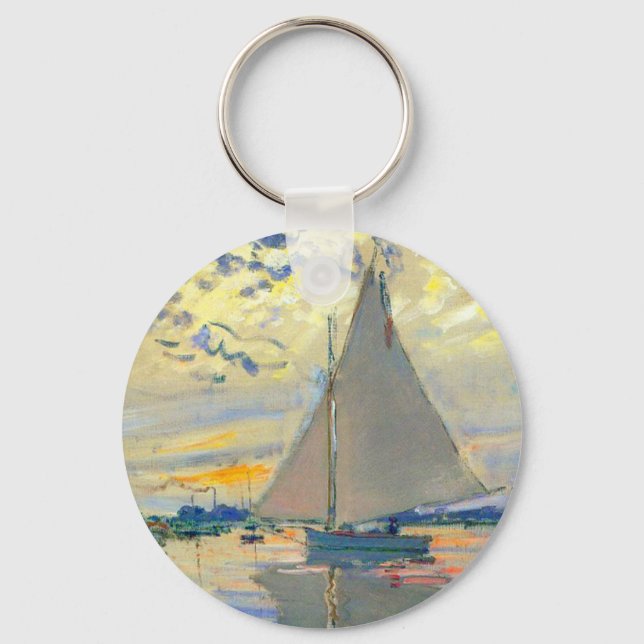 Chaveiro Monet Sailboat no Le Petit-Gennevilliers (Frente)